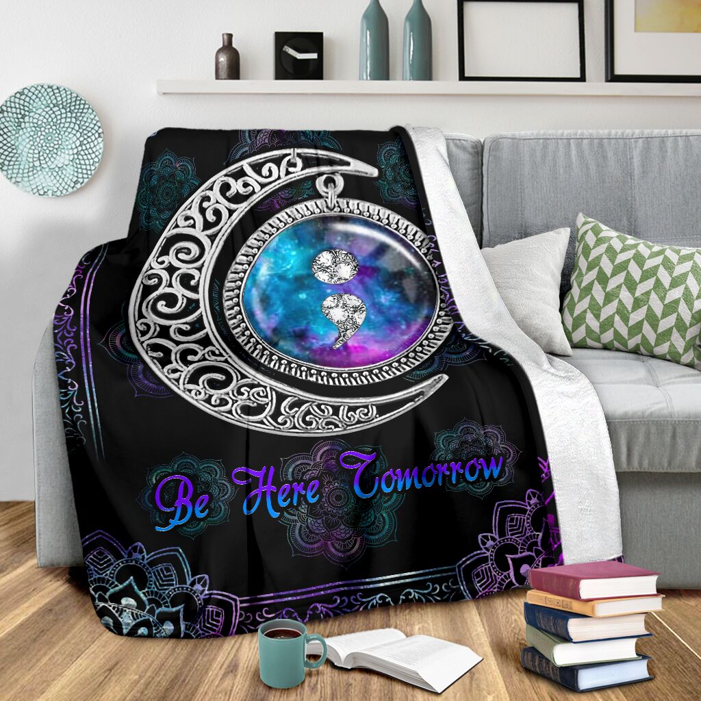 Mental Health Awareness Hope Flannel Blanket For Relaxing At Home And Travel
