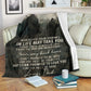 Hunting To My Son Hunting Black And White Flannel Blanket For Soft Bed Couch And Home Comfort