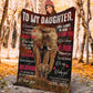Elephant To My Daughter Breathing I Love You Flannel Blanket For Bed Sofa And Reading Nook Decor