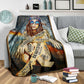 Hippie You Are Enough Flannel Blanket For Relaxing At Home And Travel