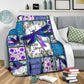 Mental Health Awareness Dragonfly Flannel Blanket For Relaxing At Home And Travel
