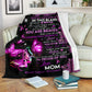 Breast Cancer To Daughter Breast Cancer Awareness Flannel Blanket For Soft Bed Couch And Home Comfort
