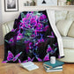 Skull Butterfly Story Flannel Blanket For Warm Home Decor And Relaxation
