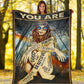 Hippie You Are Enough Flannel Blanket For Cozy Home Lounging And Gifting