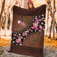 Breast Cancer Awareness Strength And Hope Message Flannel Blanket For Bed Sofa And Reading Nook Decor