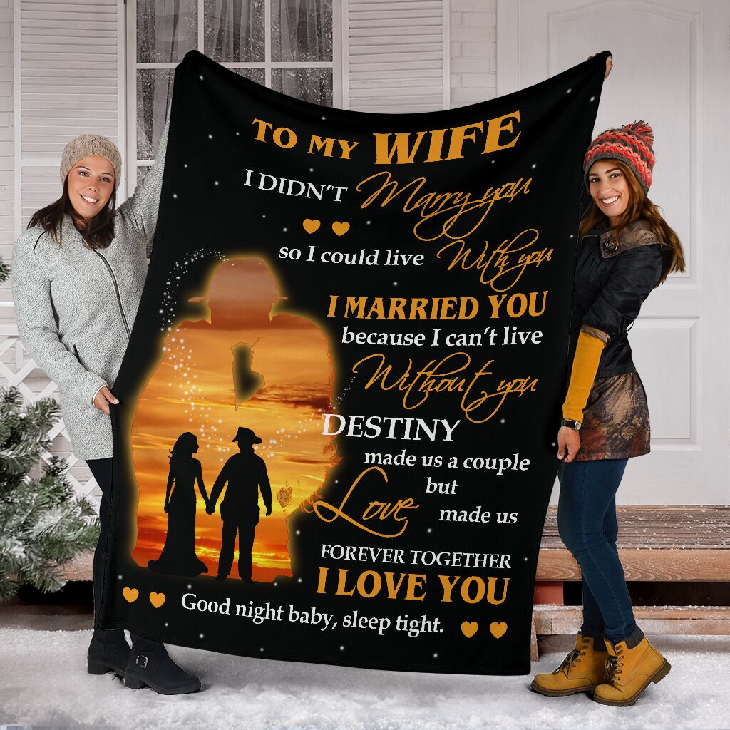 Firefighter To My Husband Fathers Day Flannel Blanket For Bedroom Couch And Daily Comfort