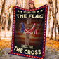 God Stand For The Flag American Flag Christian Flannel Blanket For Bed Sofa And Reading Nook Decor
