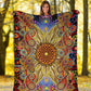 Hippie Soul Floral Beautiful Flannel Blanket For Cozy Home Lounging And Gifting