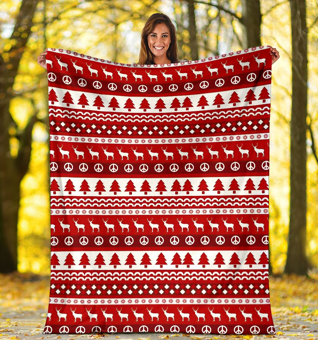 Christmas Simple But Nice Flannel Blanket For Cozy Home Lounging And Gifting