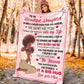 African American I Asked God For A Best Friend Flannel Blanket For Cozy Home Lounging And Gifting