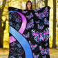 Mental Health Awareness Hope Flannel Blanket For Cozy Home Lounging And Gifting
