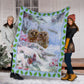 Owl Christmas Snow Flannel Blanket For Bedroom Couch And Daily Comfort