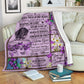 Fibromyalgia To My Daughter Fibromyalgia Awareness Flannel Blanket For Soft Bed Couch And Home Comfort