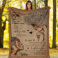 Africa To My Son African American Flannel Blanket For Cozy Home Lounging And Gifting