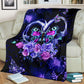 Butterfly Love Romantic Flannel Blanket For Living Room And Bedroom Styling