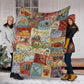 Sewing Handcrafted With Love Flannel Blanket For Bedroom Couch And Daily Comfort