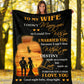 Police To My Husband Fathers Day Officer Flannel Blanket For Cozy Home Lounging And Gifting