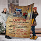 Truck I Love You Truck Couple Trucker Flannel Blanket For Bedroom Couch And Daily Comfort
