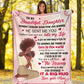 African American I Asked God For A Best Friend Flannel Blanket For Bedroom Couch And Daily Comfort