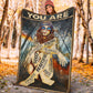 Hippie You Are Enough Flannel Blanket For Bed Sofa And Reading Nook Decor