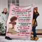 African American I Asked God For A Best Friend Flannel Blanket For Warm Home Decor And Relaxation