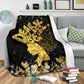 Black Girl Dear Black Girl Faux Glitter Print African American Flannel Blanket For Relaxing At Home And Travel