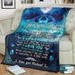 Dolphin To My Wife Dolphin In The Ocean Flannel Blanket For Living Room And Bedroom Styling