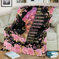 Black Woman God Says You Are African American Flannel Blanket For Living Room And Bedroom Styling