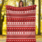 Nurse Christmas Simple Pattern Flannel Blanket For Cozy Home Lounging And Gifting
