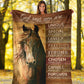 Horse God Says You Are Leather Pattern Flannel Blanket For Cozy Home Lounging And Gifting