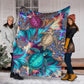 Turtle Magic Flannel Blanket For Bedroom Couch And Daily Comfort