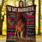 Horse Daughter Gift Flannel Blanket For Cozy Home Lounging And Gifting