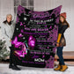 Breast Cancer To Daughter Breast Cancer Awareness Flannel Blanket For Bedroom Couch And Daily Comfort