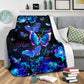 Mental Health Awareness Butterfly Flannel Blanket For Relaxing At Home And Travel