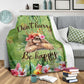 Sloth Don't Hurry Be Happy Flannel Blanket For Relaxing At Home And Travel