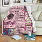 Breast Cancer To My Daughter Breast Cancer Awareness Pink Flannel Blanket For Soft Bed Couch And Home Comfort