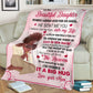 African American I Asked God For A Best Friend Flannel Blanket For Relaxing At Home And Travel