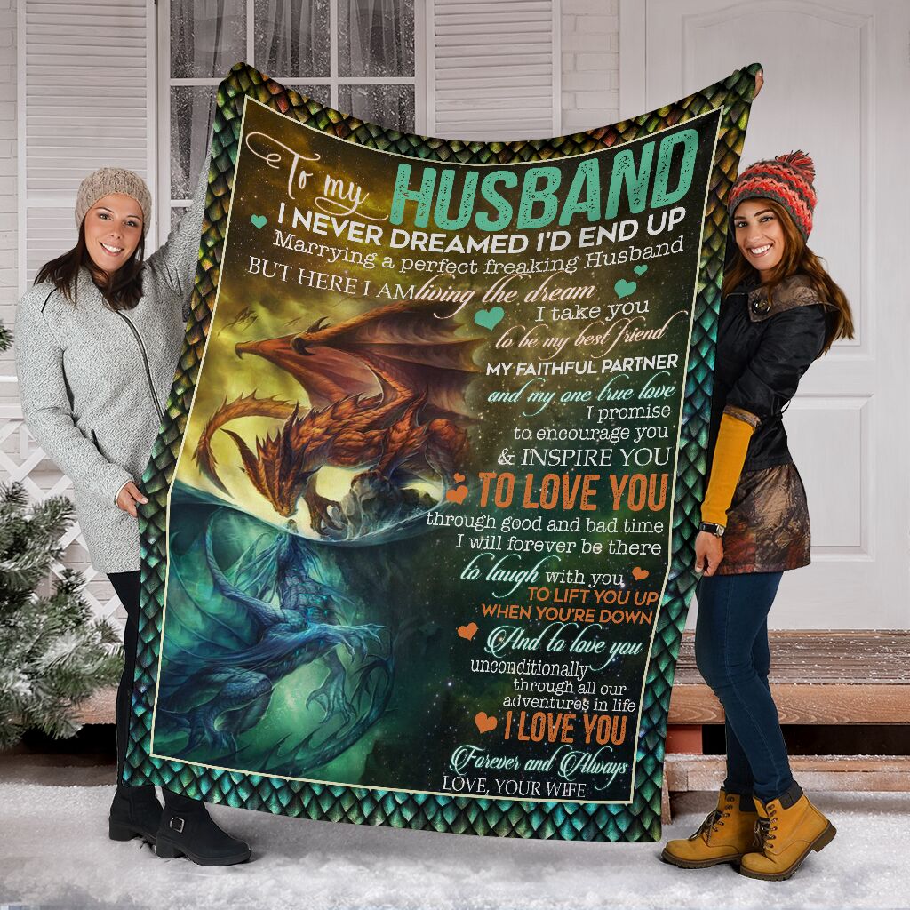 Dragon I Am Living My Dream Flannel Blanket For Bedroom Couch And Daily Comfort