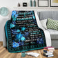 Turtle To My Daughter Turtle Sea Flannel Blanket For Relaxing At Home And Travel