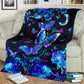Mental Health Awareness Butterfly Flannel Blanket For Living Room And Bedroom Styling