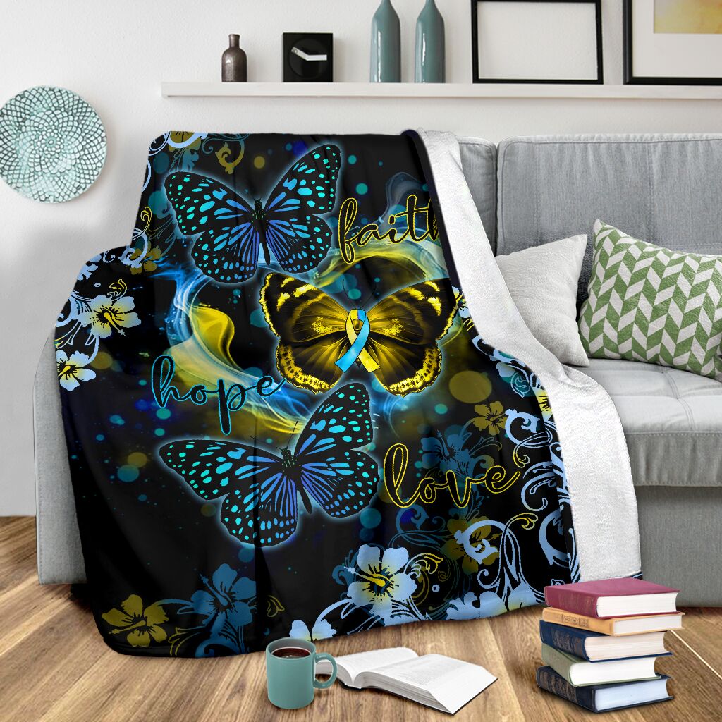 Down Syndrome Awareness Flannel Blanket For Relaxing At Home And Travel