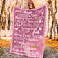 Breast Cancer Warrior Breast Cancer Awareness Flannel Blanket For Bed Sofa And Reading Nook Decor