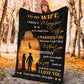 Firefighter To My Husband Fathers Day Flannel Blanket For Bed Sofa And Reading Nook Decor