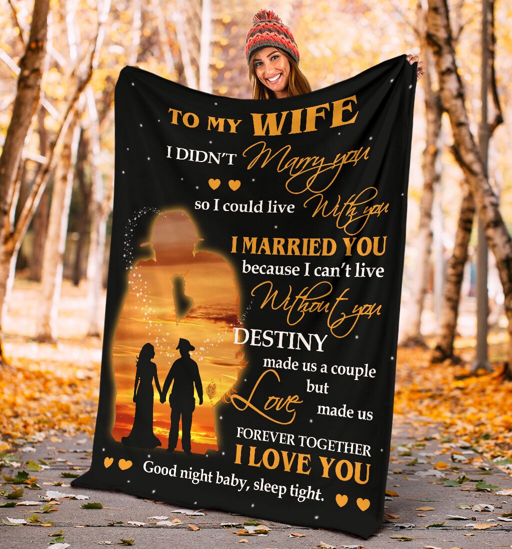 Firefighter To My Husband Fathers Day Flannel Blanket For Bed Sofa And Reading Nook Decor