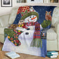 Owl Christmas Is Coming Flannel Blanket For Living Room And Bedroom Styling