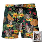 3 / Adults / S Cat Tropical Various Style Custom Photo - Beach Short - Owls Matrix LTD