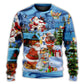 Christmas Santa And Snowman Best Friends – Sweater - Ugly Christmas Sweater