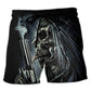 Skull Trunk Warning Quote – Beach Short