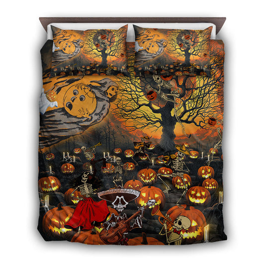 Halloween Skull Darkness Bedding Cover For Gothic Bedroom Decor
