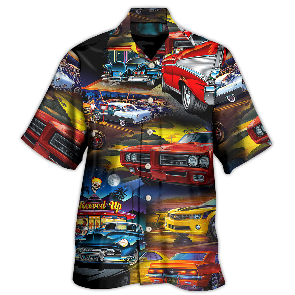Muscle Car Family Lifestyle Art - Hawaiian Shirt